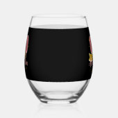 30歳の誕生日おめでとう 30 スタイリッシュ パーソナライズド ステムなしワイングラス (右)