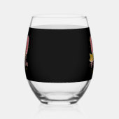 30歳の誕生日おめでとう 30 スタイリッシュ パーソナライズド ステムなしワイングラス (左)