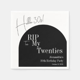 30歳の誕生日おめでとう RIP 20代 さようなら スタンダードカクテルナプキン