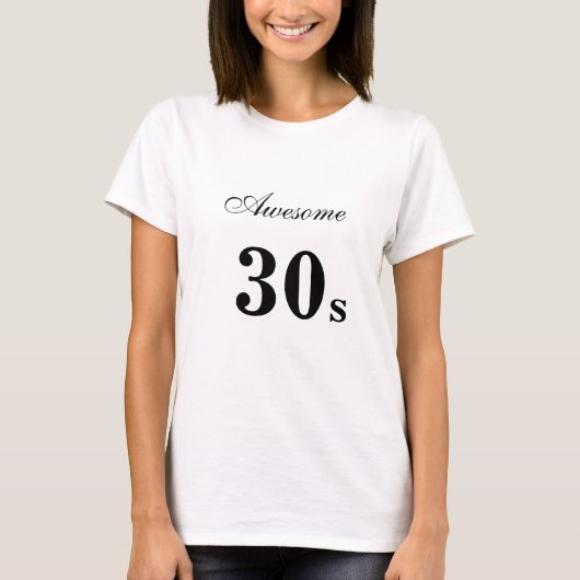 30歳の誕生日おめでとう Tシャツ (正面)