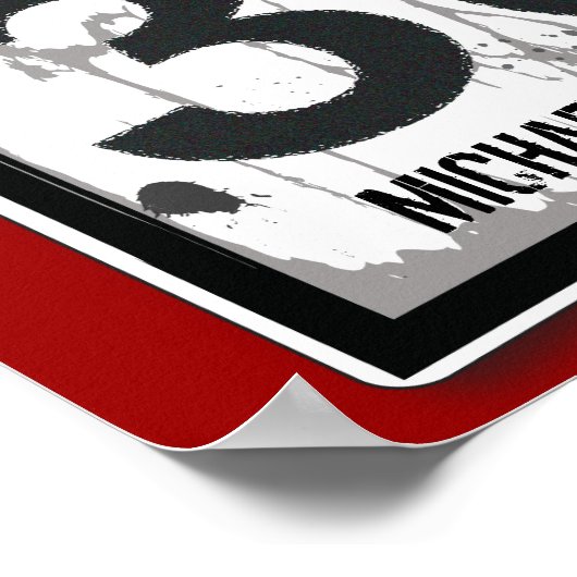 30歳の誕生日おもしろいグランギーの速度制限ポスター ポスター (角)