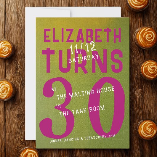 30歳の誕生日おもしろい 招待状