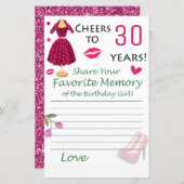 30歳の誕生日お気に入りのの誕生日 (正面/裏面)