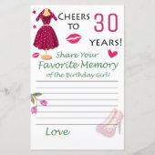 30歳の誕生日お気に入りのの誕生日 (正面)