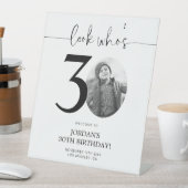 30歳の誕生日お祝いウェルカムサイン | 30歳になりましたね 台座サイン (インサイチュ)