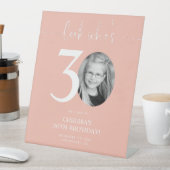 30歳の誕生日お祝いウェルカムサイン | Look Who's 30 台座サイン (インサイチュ)