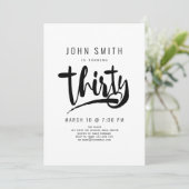 30歳の誕生日お祝いモダン男らし, 招待状 (スタンド正面)