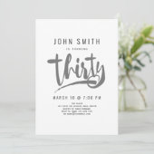 30歳の誕生日お祝いモダン男らし, 招待状 (スタンド正面)
