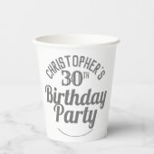 30歳の誕生日お祝い紙コップ 紙コップ (正面)