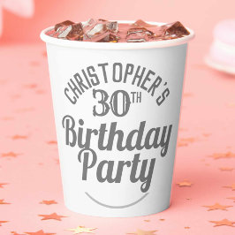 30歳の誕生日お祝い紙コップ 紙コップ