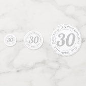 30歳の誕生日お祝い パーソナライズされた コンフェッティ (正面)