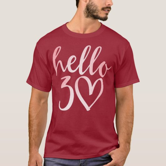 30歳の誕生日こんにちは30分隊ギフトTシャツ Tシャツ (正面)