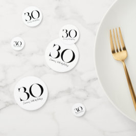 30歳の誕生日と白黒 コンフェッティ