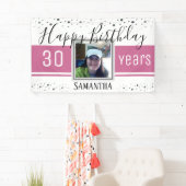30歳の誕生日におめでとうはっきりした紙吹雪 横断幕 (インサイチュ)