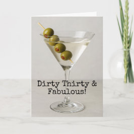 30歳の誕生日にお祝いのユーモアを添えて カード