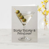 30歳の誕生日にお祝いのユーモアを添えて カード (黄色い花)