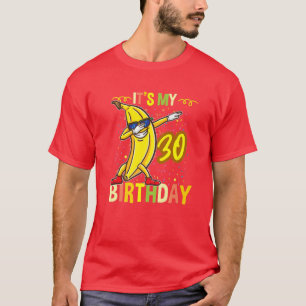 30歳の誕生日にバナナを食べる Tシャツ