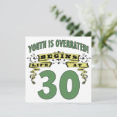 30歳の誕生日に人生が始まる カード (スタンド正面)