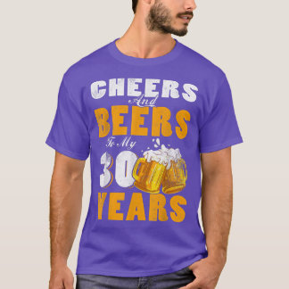 30歳の誕生日に応援とビール Tシャツ