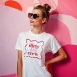 30歳の誕生日に汚れた30人のクルーTシャツ Tシャツ<br><div class="desc">30歳祝の誕生日パーティークルーに最適なダーティ30人のクルーTシャツとスタイルした大きな「ダーティ30人」のマイルストーン。このトレンディーシャツはおもしろい「Talk Thirty To Me」デザインを備え、30代を迎える人のための素晴らし30歳の誕生日ギフトアイディアである。</div>
