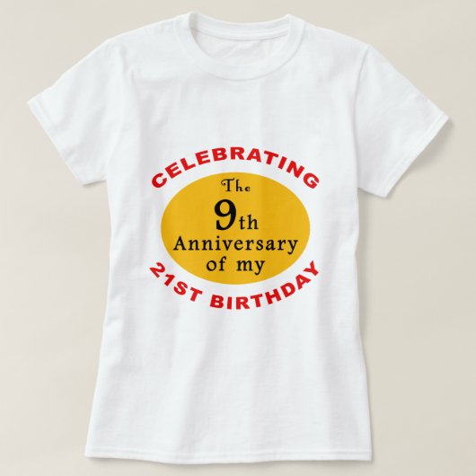 30歳の誕生日に贈り物 Tシャツ (デザイン正面)