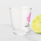 30歳の誕生日に30歳のネオンピンクのトーク ショットグラス (左)