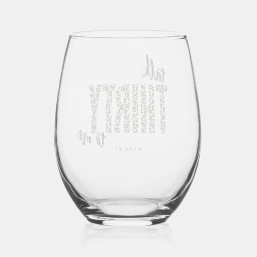 30歳の誕生日に30歳の誕生日 ステムなしワイングラス (裏面)