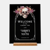 30歳の誕生日のお葬式ウェルカムサイン アクリルサイン (正面)