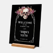 30歳の誕生日のお葬式ウェルカムサイン アクリルサイン (傾斜)