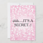 30歳の誕生日のサプライズパーティーピンクのストリングライト 招待状 (裏面)