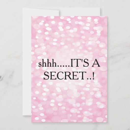 30歳の誕生日のサプライズパーティーピンクのストリングライト 招待状 (裏面)