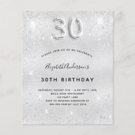 30歳の誕生日のシルバーグリッター