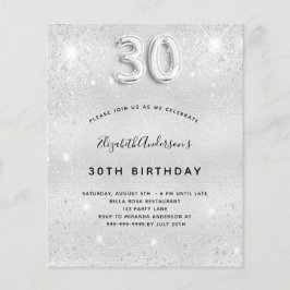30歳の誕生日のシルバーグリッター