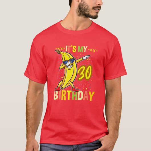 30歳の誕生日のバナナ Tシャツ (正面)