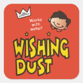 30歳の誕生日のパーティーがホコリ スクエアシール (正面)