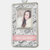 30歳の誕生日のパーティーの贈パーソナライズされたり物 シルバープレートフレームオーナメント (左)