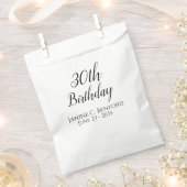 30歳の誕生日のパーティーパーソナライズされたお気に入りバッグ フェイバーバッグ (クリップ留めされた状態)