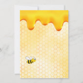 30歳の誕生日のパーティー蜂の巣甘い 招待状 (裏面)