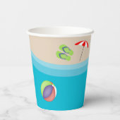 30歳の誕生日のプールパーティー 紙コップ (裏面)