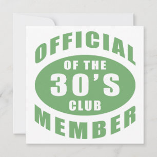 30歳の誕生日の公式メンバー カード