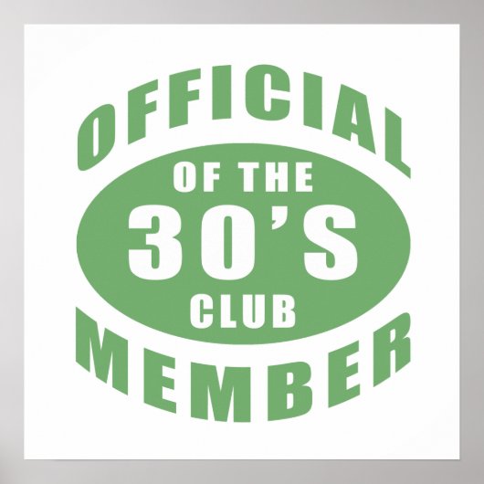 30歳の誕生日の公式メンバー ポスター (正面)