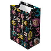 30歳の誕生日の写カスタマイズ真 ミディアムペーパーバッグ (正面アングル)