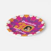 30歳の誕生日の写真名ピンクスター紙プレート ペーパープレート (アングル)