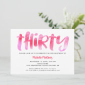 30歳の誕生日の女性 招待状 (スタンド正面)