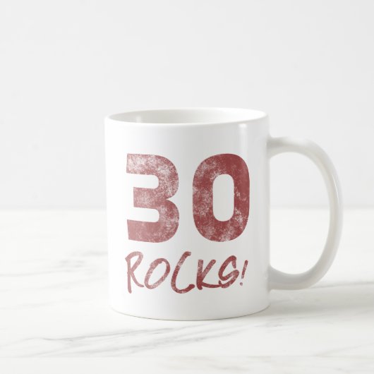 30歳の誕生日の岩 コーヒーマグカップ (右)