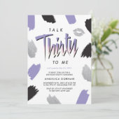 30歳の誕生日の招待状 招待状 (スタンド正面)