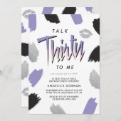 30歳の誕生日の招待状 招待状 (正面/裏面)