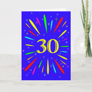 30歳の誕生日の爆発カード カード