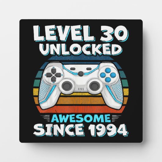 30歳の誕生日の男性の女性30年1994 フォトプラーク (正面)