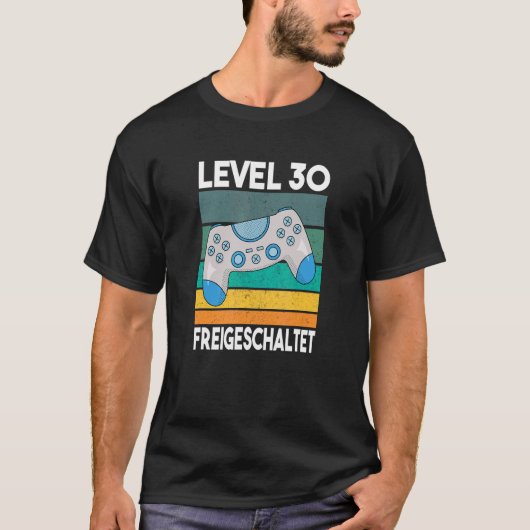 30歳の誕生日の男性30年ゲーマーパーティーゲーム Tシャツ (正面)